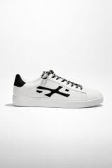 Melinta Bağcıklı Siyah Beyaz Rahat Günlük Kadın Sneaker