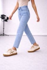 Melinta Bağcıklı Vizon Rahat Günlük Kadın Sneaker