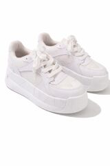 MELİNTA YANDAN FİLELİ BAĞCIKLI PLATFORM TABAN CASUAL KADIN AYAKKABI