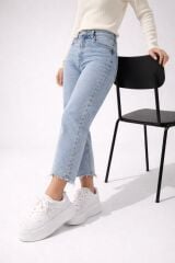 MELİNTA YANDAN FİLELİ BAĞCIKLI PLATFORM TABAN CASUAL KADIN AYAKKABI