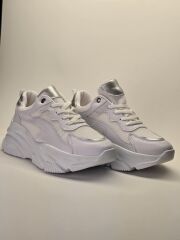 MELİNTA SİYAH ÇOK HAFİF YÜKSEK TABAN KADIN SNEAKER AYAKKABI