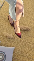 Melinta Bordo Tokalı Klasik Topuklu Ayakkabı