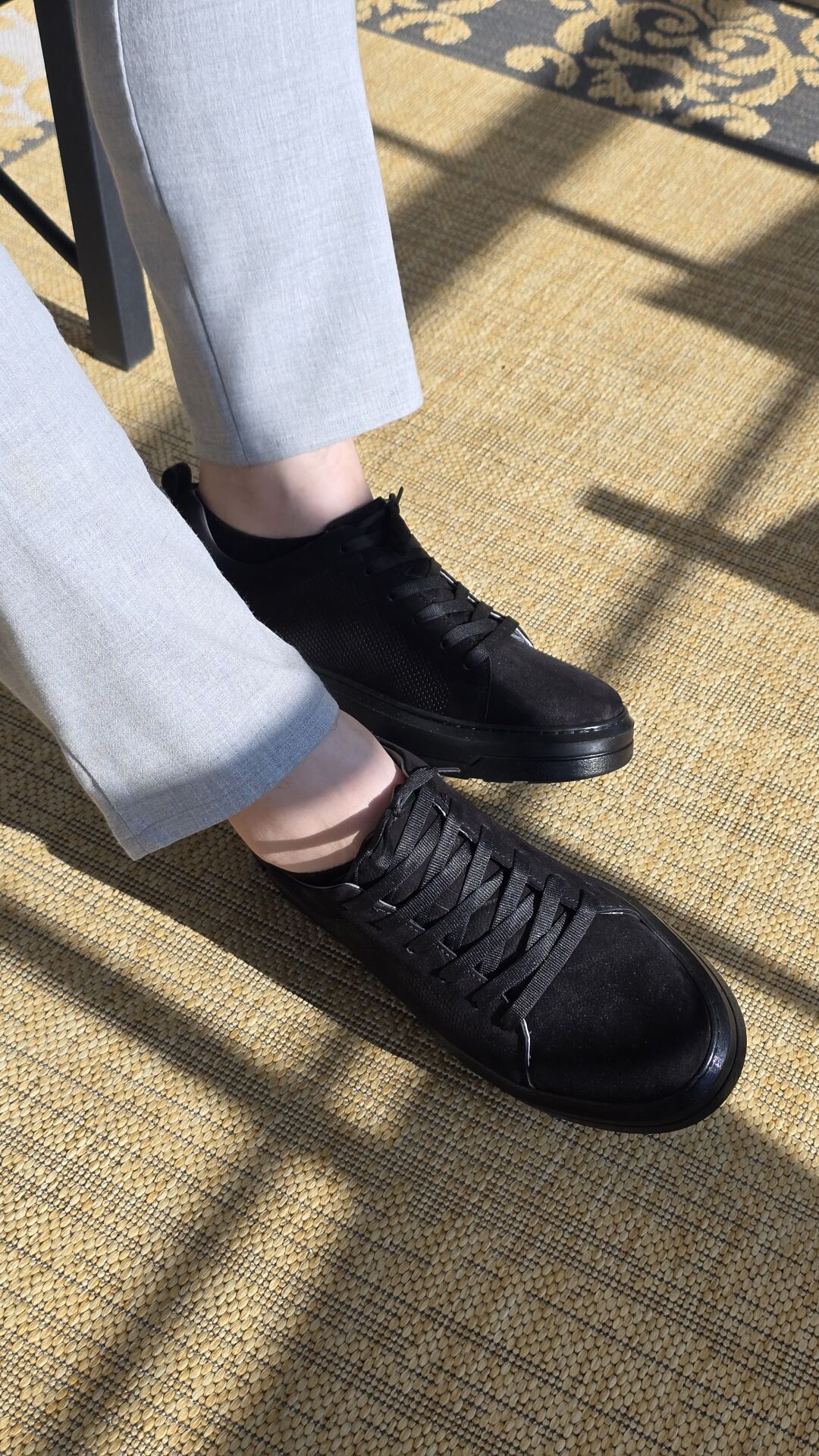 Melinta Hakiki Deri Yandan Delikli Nubuk Ayakkabı