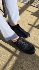 Melinta Hakiki Deri Yandan Delikli Nubuk Ayakkabı