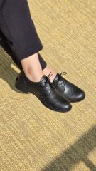 Melinta Siyah Kadın Oxford Klasik Ayakkabı