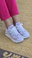 Melinta Örme Tasarım Kalın Taban Yazlık Kadın Spor Ayakkabı Sneaker