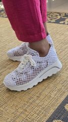 Melinta Örme Tasarım Kalın Taban Yazlık Kadın Spor Ayakkabı Sneaker