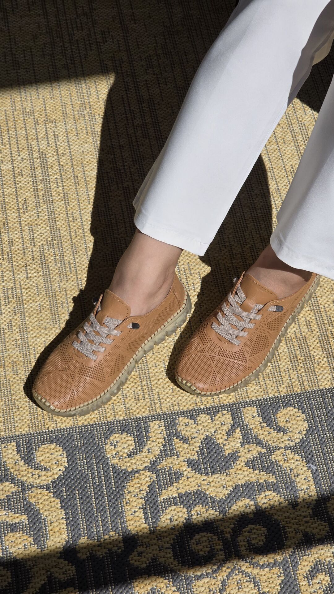 Kadın Ortopedik Jel Taban Günlük Rahat Hakiki Deri Ayakkabı