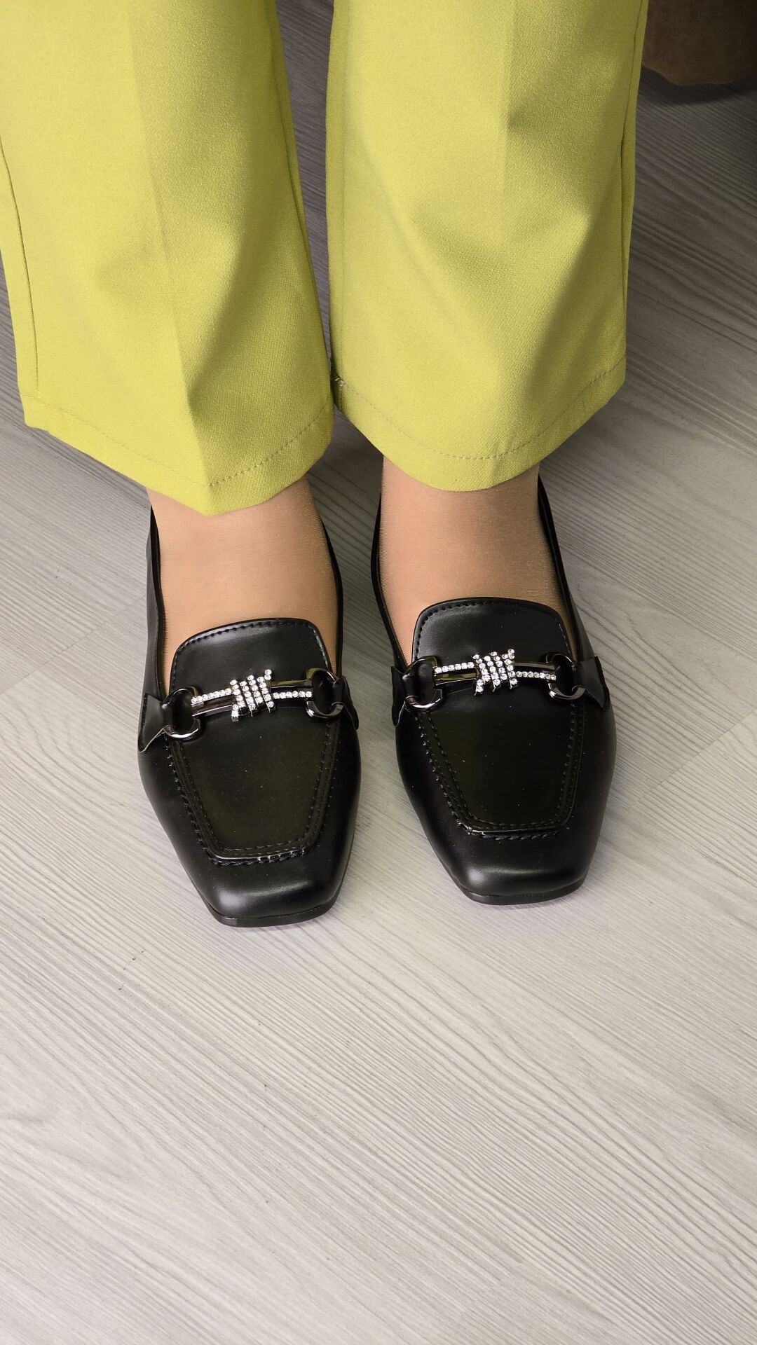 Melinta Shoes Melinta Taşlı Tokalı Kadın Babet