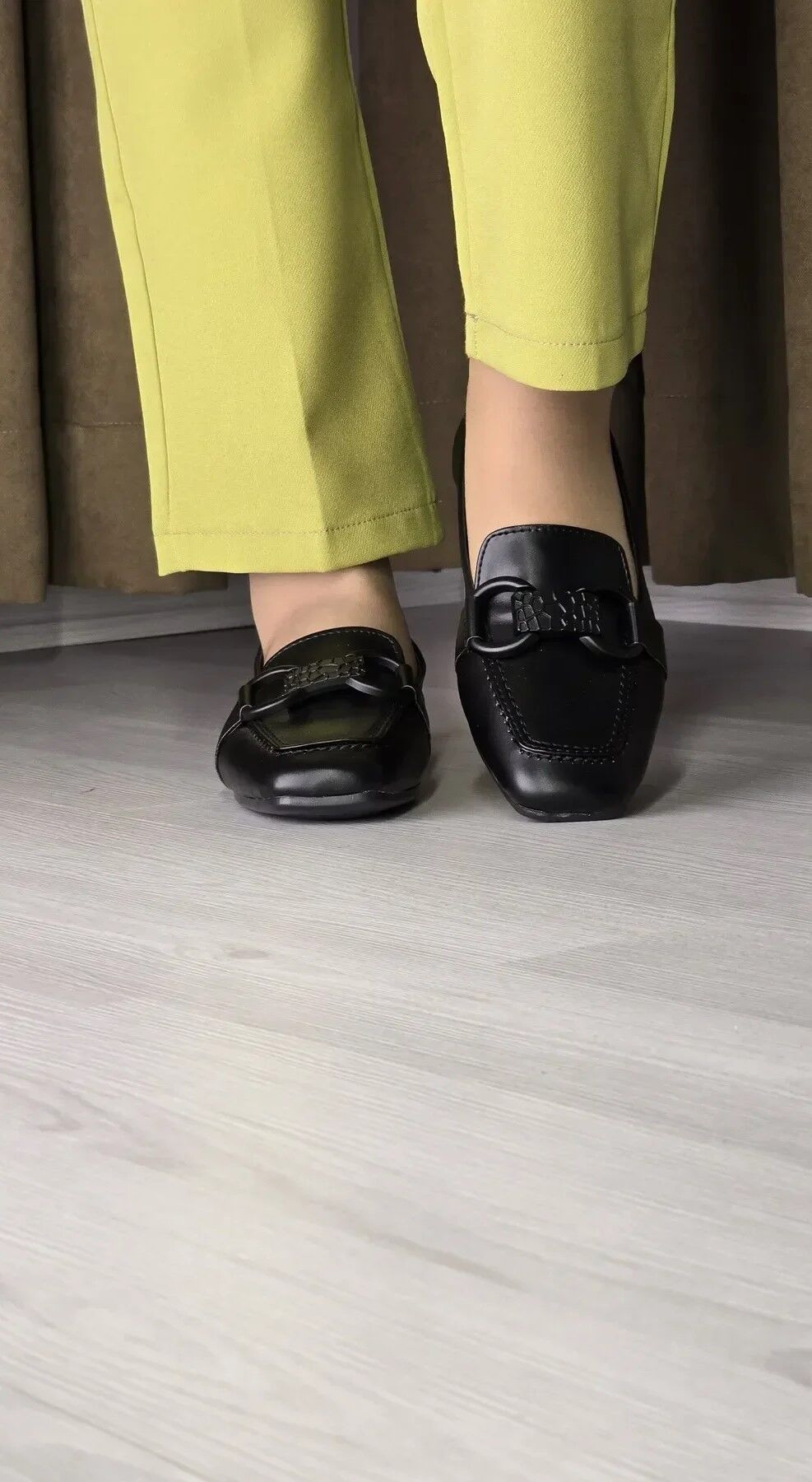 Melinta Shoes Melinta Siyah Tokalı Kadın Babet Ayakkabı