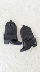 Melinta Kadın Kovboy Silver Çizme Siyah Deri M0053