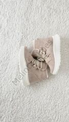 Melinta Kadın Bej Süet Kürk Detaylı Spor Bot