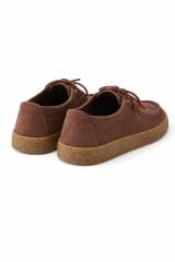 Melinta K. Kahve Süet Kauçuk Taban Kadın Loafer Günlük Ayakkabı